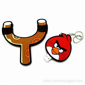 Private Mode USB 2.0 Flash Drive with 1 to 32GB Memory Capacities and Free Logo